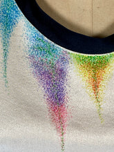 Load image into Gallery viewer, 2000’s Y2K Yves Saint Laurent YSL silk blouse top with hand drawn “fairy lights” pattern