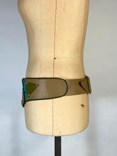 Load image into Gallery viewer, 1980’s-90’s colorful pieces leather low hip belt by Salena’s Collection