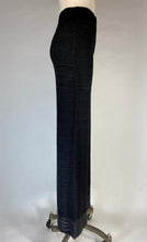 Load image into Gallery viewer, 1970&#39;s Handmade Black CROCHET wide leg palazzo style bell bottom pants size Small
