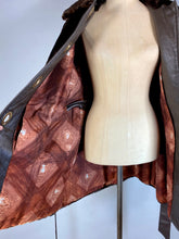 Load image into Gallery viewer, 1970s dark brown sheared fur and leather pieced coat &amp; belt by Ben-Ric
