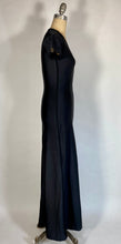 Load image into Gallery viewer, 1990&#39;s designer XULY. BET Lamine Kouyate black maxi stretch dress gown size S
