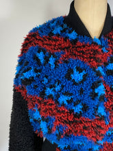 Load image into Gallery viewer, Modern KENZO x H&amp;M faux shearling fur colorful bomber jacket w/TIGER embroidery
