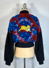 Load image into Gallery viewer, Modern KENZO x H&amp;M faux shearling fur colorful bomber jacket w/TIGER embroidery
