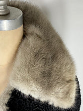 Load image into Gallery viewer, 1940&#39;s-1950&#39;s ASTRAKHAN Karakul fur coat with fur collar &amp; silk lining
