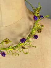Load image into Gallery viewer, ‘I heard it’ handmade Victorian-inspired UNIQUE beaded necklace or crown
