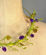 Load image into Gallery viewer, ‘I heard it’ handmade Victorian-inspired UNIQUE beaded necklace or crown
