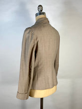 Load image into Gallery viewer, 1940&#39;s TAILORED beige tan wool blazer suit jacket size Small to Medium NEAR MINT condition
