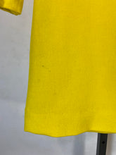 Load image into Gallery viewer, 1960’s-70’s Cyber Yellow little mod mini dress with long sleeves by Craig
