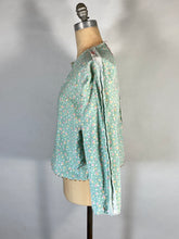 Load image into Gallery viewer, 1930’s lightweight cotton quilt-turned-reversible upcycled jacket with sashiko stitching
