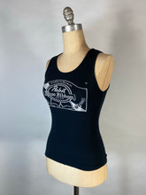 Load image into Gallery viewer, 2000’s Y2K black Pabst Blue Ribbon P.B.R. Tank top official merchandise
