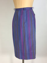 Load image into Gallery viewer, 1950’s-60’s purple cotton weave pencil skirt
