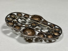 Load image into Gallery viewer, Antique Zeeland Knoop silver handmade Extra Large pin brooch Dutch
